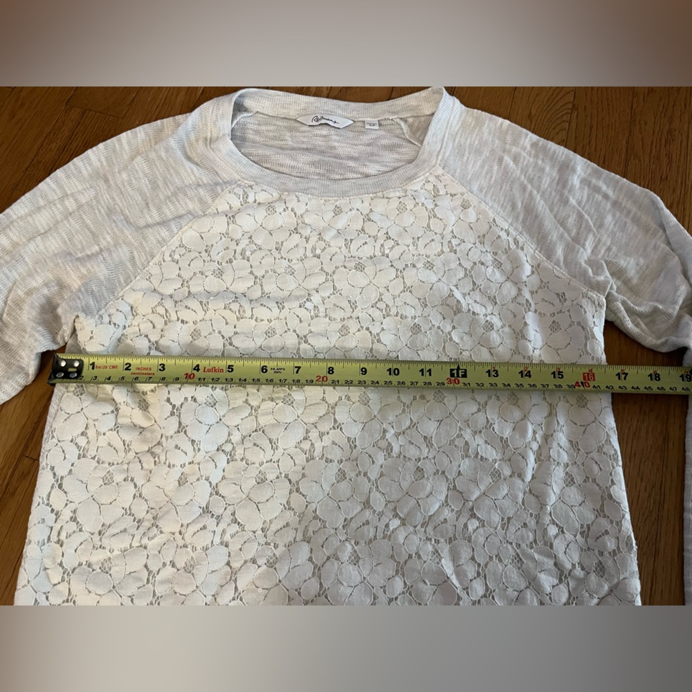 Reitmans Lace Floral long sleeve shirt , size petites small. - Picture 8 of 11